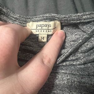 Long sleeve grey dress